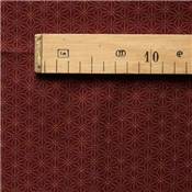 Charger l'image dans la galerie, Coupon motifs traditionnels japonais Asanoha bordeaux 45 cm X 55 cm