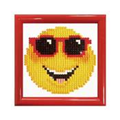 Charger l'image dans la galerie, Kit complet broderie diamant Smiling face avec livre et cadre