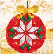 Charger l'image dans la galerie, Kit complet broderie diamant La boule de Noël rouge