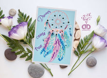 Charger l'image dans la galerie, Kit carte de vœux Broderie Diamant DREAMS COME TRUE