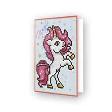 Charger l'image dans la galerie, Kit carte de vœux Broderie Diamant MAGIC licorne