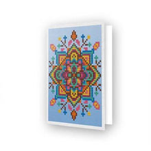 Charger l'image dans la galerie, Kit carte de vœux Broderie Diamant BLUE STAR