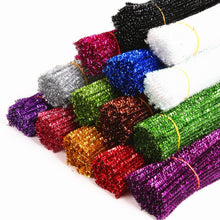 Charger l'image dans la galerie, 50 Fils chenille 30 cm mat ou brillant ou phosphorescent
