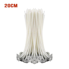 Charger l'image dans la galerie, Lot de 100 mèches de bougie en coton paraffinée au choix : 9 cm/ 15 cm/ 20 cm et accessoires pour fabrication bougies