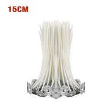 Charger l'image dans la galerie, Lot de 100 mèches de bougie en coton paraffinée au choix : 9 cm/ 15 cm/ 20 cm et accessoires pour fabrication bougies
