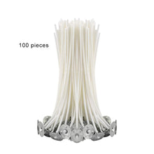 Charger l'image dans la galerie, Lot de 100 mèches de bougie en coton paraffinée au choix : 9 cm/ 15 cm/ 20 cm et accessoires pour fabrication bougies