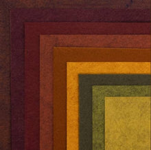 Charger l'image dans la galerie, Pack feutrine XL 9 coloris feutrine camaïeux automne 30 cm X 30 cm