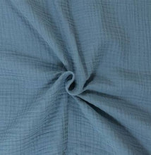 Charger l'image dans la galerie, Double gaze de coton unie BIO GOTS 135 cm 10 couleurs.