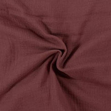 Charger l'image dans la galerie, Double gaze de coton unie BIO GOTS 135 cm 10 couleurs.