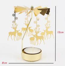 Charger l'image dans la galerie, Bougeoir carrousel rotatif en métal 17 modèles couleur or ou argent.
