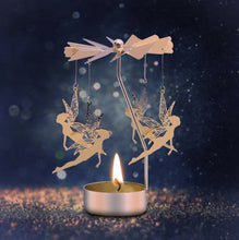 Charger l'image dans la galerie, Bougeoir carrousel rotatif en métal 17 modèles couleur or ou argent.