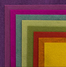 Charger l'image dans la galerie, Pack feutrine XL 9 coloris camaïeux festival 30 cm X 30 cm