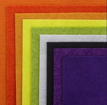 Charger l'image dans la galerie, Pack feutrine XL 9 coloris camaïeux halloween 30 cm X 30 cm