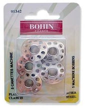 Charger l'image dans la galerie, 5 Canettes machine à coudre en acier plates 15K.