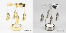 Charger l'image dans la galerie, Bougeoir carrousel rotatif en métal 17 modèles couleur or ou argent.