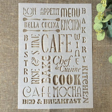 Charger l'image dans la galerie, Pochoirs flexibles en plastique A4 /29 cm x 21cm/13 modèles