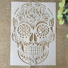 Charger l'image dans la galerie, Pochoirs flexibles en plastique A4 /29 cm x 21cm/13 modèles