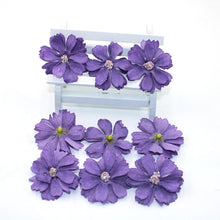 Charger l'image dans la galerie, Lot 50 mini marguerites en soie 4,5 cm 21 couleurs.