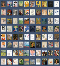 Charger l'image dans la galerie, Bloc de 365 feuilles assorties thème artistique 4 cm X 5 cm 10 modèles