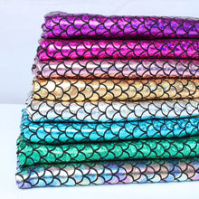 Charger l'image dans la galerie, Tissu stretch écailles de sirène 150 cm 8 couleurs.