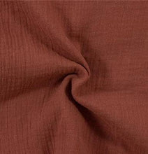 Charger l'image dans la galerie, Double gaze de coton unie BIO GOTS 135 cm 10 couleurs.