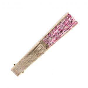 Kit d'éventail petite taille en Liberty rose