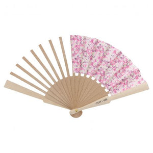 Kit d'éventail petite taille en Liberty rose