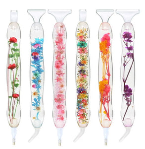 Stylet fantaisie spéciale broderie diamant avec double pointes 5 modèles