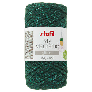 Fil macramé brillant STAFIL 2 mm 100 g 10 couleurs.