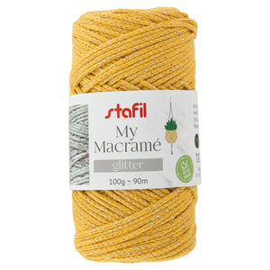 Fil macramé brillant STAFIL 2 mm 100 g 10 couleurs.