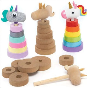 Kit licorne en bois à empiler