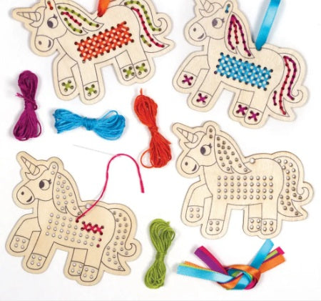 Kit travaux d'aiguille pour décoration de fête licorne