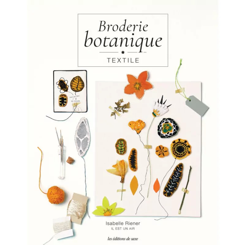 Broderie botanique textile