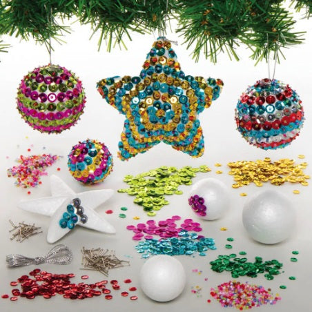 kit de décoration pour noël à sequins