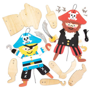Kits de décoration de marionnettes en bois forme pirate