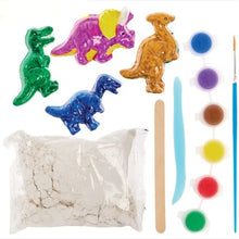 Charger l&#39;image dans la galerie, kit dinosaures en plâtre à peindre
