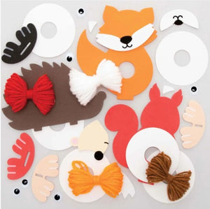 Kits de pompons animaux des bois