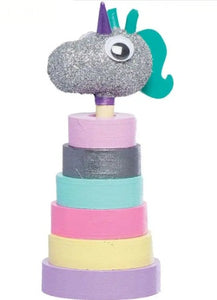 Kit licorne en bois à empiler