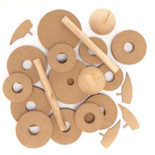 Charger l&#39;image dans la galerie, Kit fusée en bois à empiler
