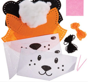 Kit couture feutrine coussins renard et blaireau