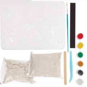 kit personnages de noël plâtre et peinture
