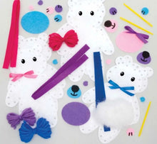 Charger l&#39;image dans la galerie, Kit couture ourson feutrine
