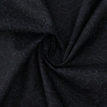 Charger l&#39;image dans la galerie, Tissu Liberty Fabrics Tana Lawn Betsy noir 100% coton 136 cm
