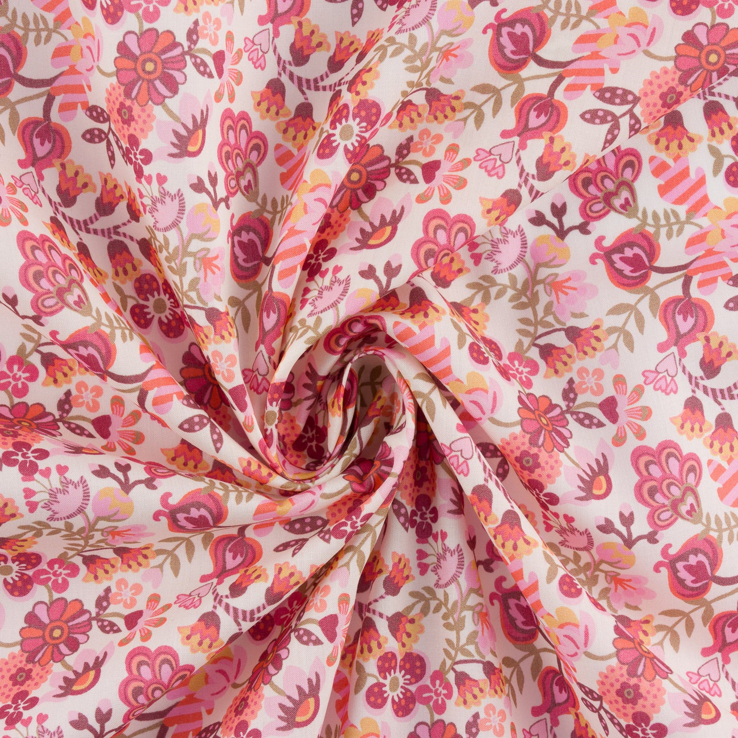 Tissu Liberty Fabrics Tana Lawn® Phobe Amelia rouge