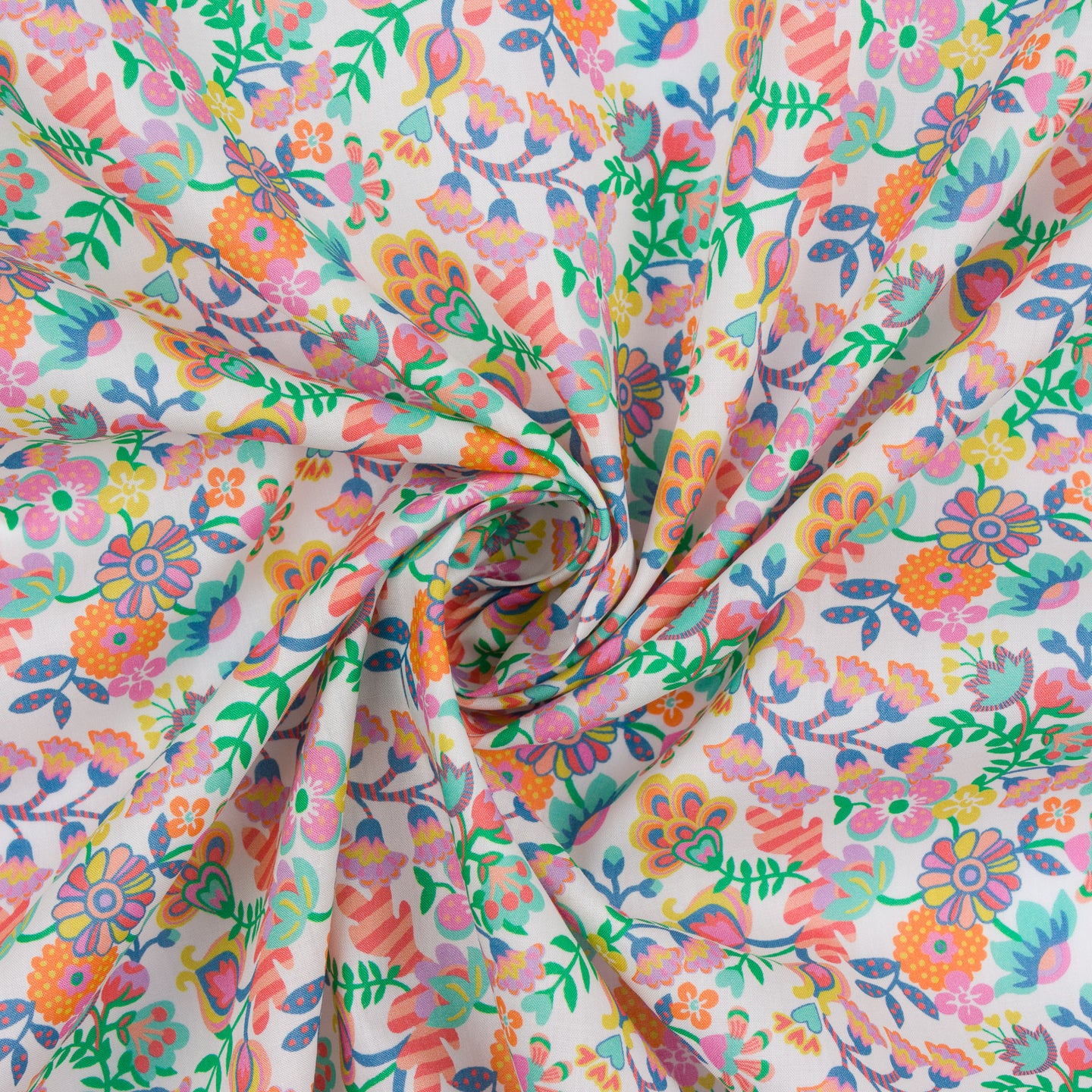 Tissu Liberty Fabrics Tana Lawn® Phobe Amelia vert
