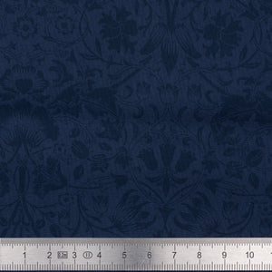 Tissu Liberty Fabrics Tana Lawn Lodden bleu marine 100% coton 136 cm