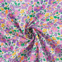 Charger l&#39;image dans la galerie, Tissu Liberty Fabrics Tana Lawn® Mrs Stoneley fluo
