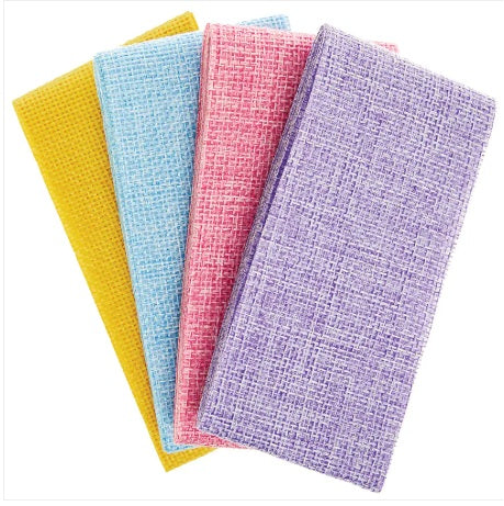 4 rouleaux de toile de jute pastel