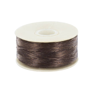 Fil pour perle nymo beadalon 0,30 mm X 58 m bordeaux ou brun