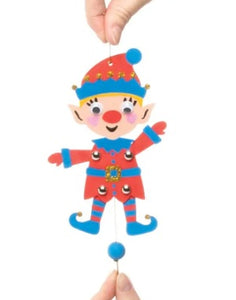 Kits de décoration de marionnettes en bois forme lutin